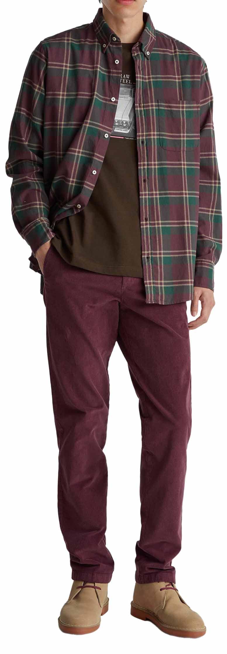 United Colors of Benetton Camicia 5tcruq04w Camicia Uomo (Pacco da 1)