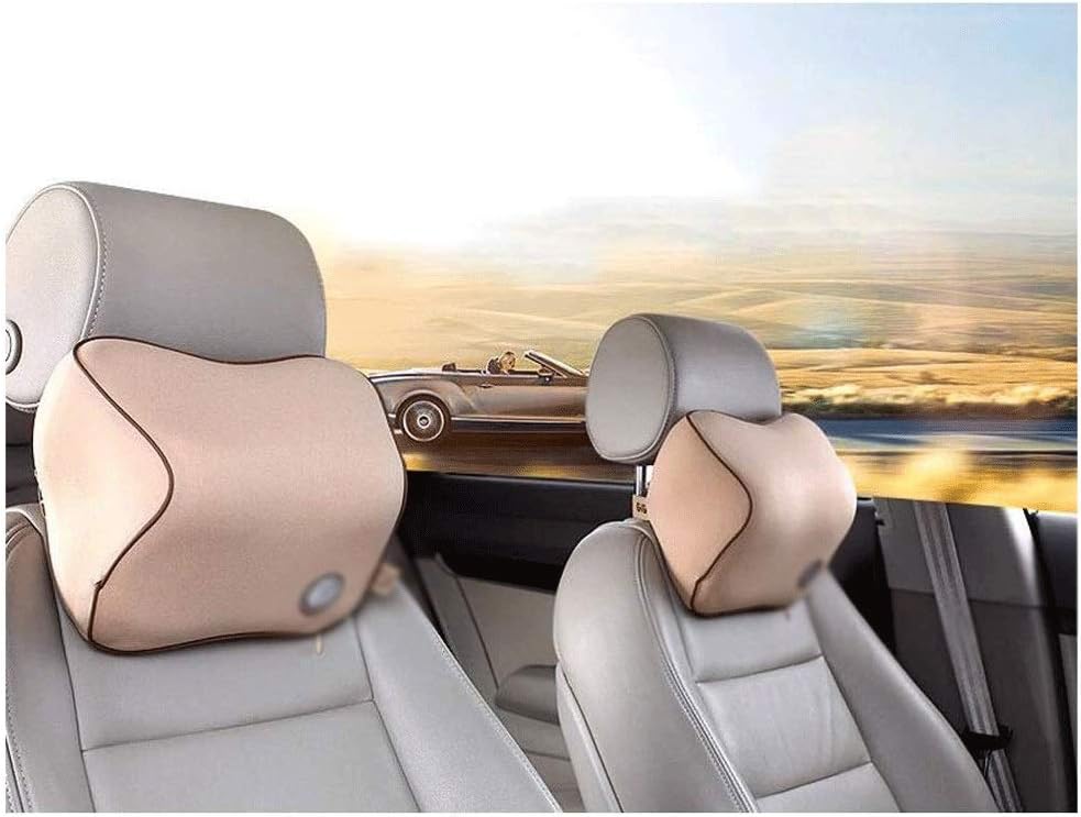 HBJWOV Travel Neck Pillow for Car, Helps Relieve Neck Pain Memory Foam(Gray)