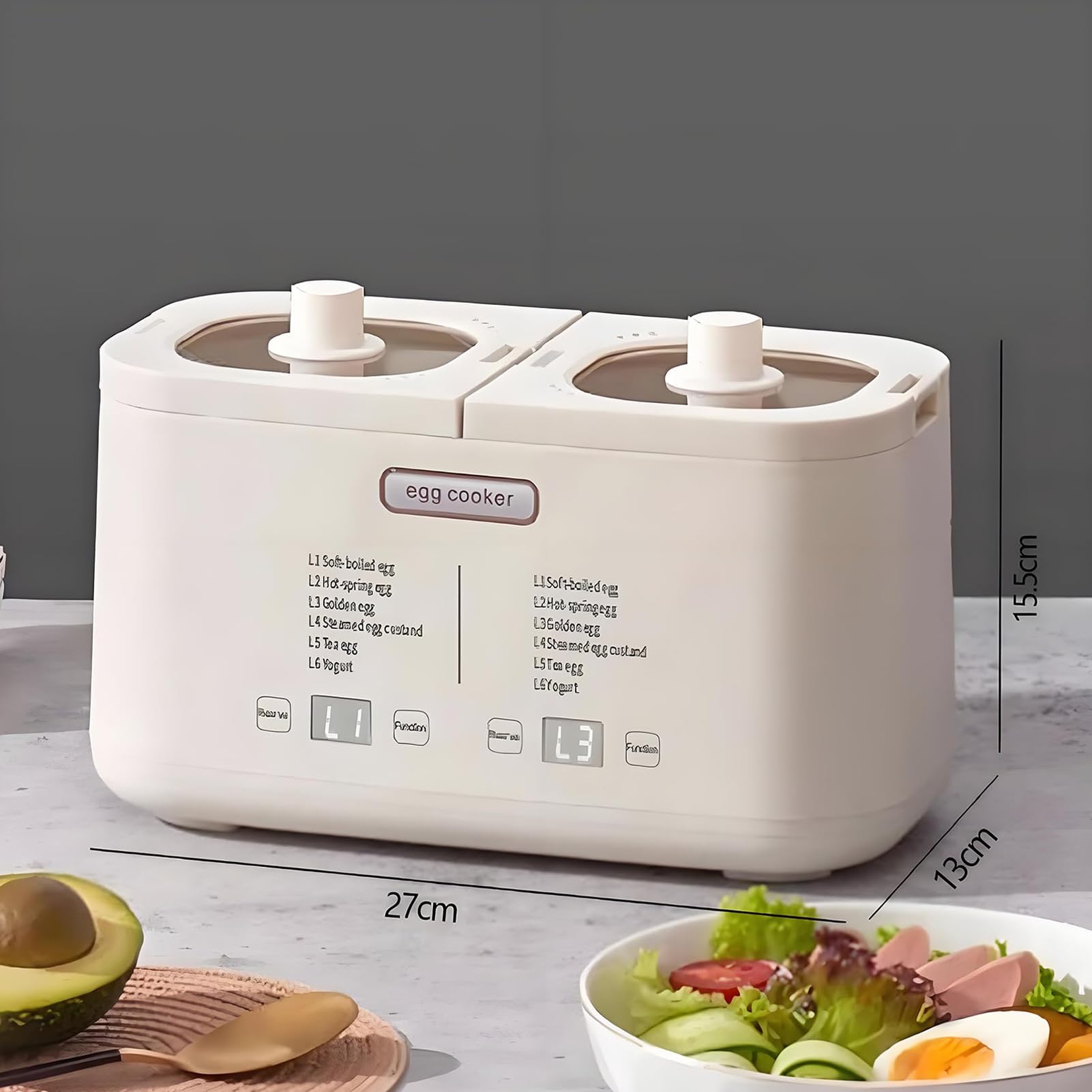 Cocedor De Huevos Para 8 Huevos Eléctrico Con Sistema De Cocción
