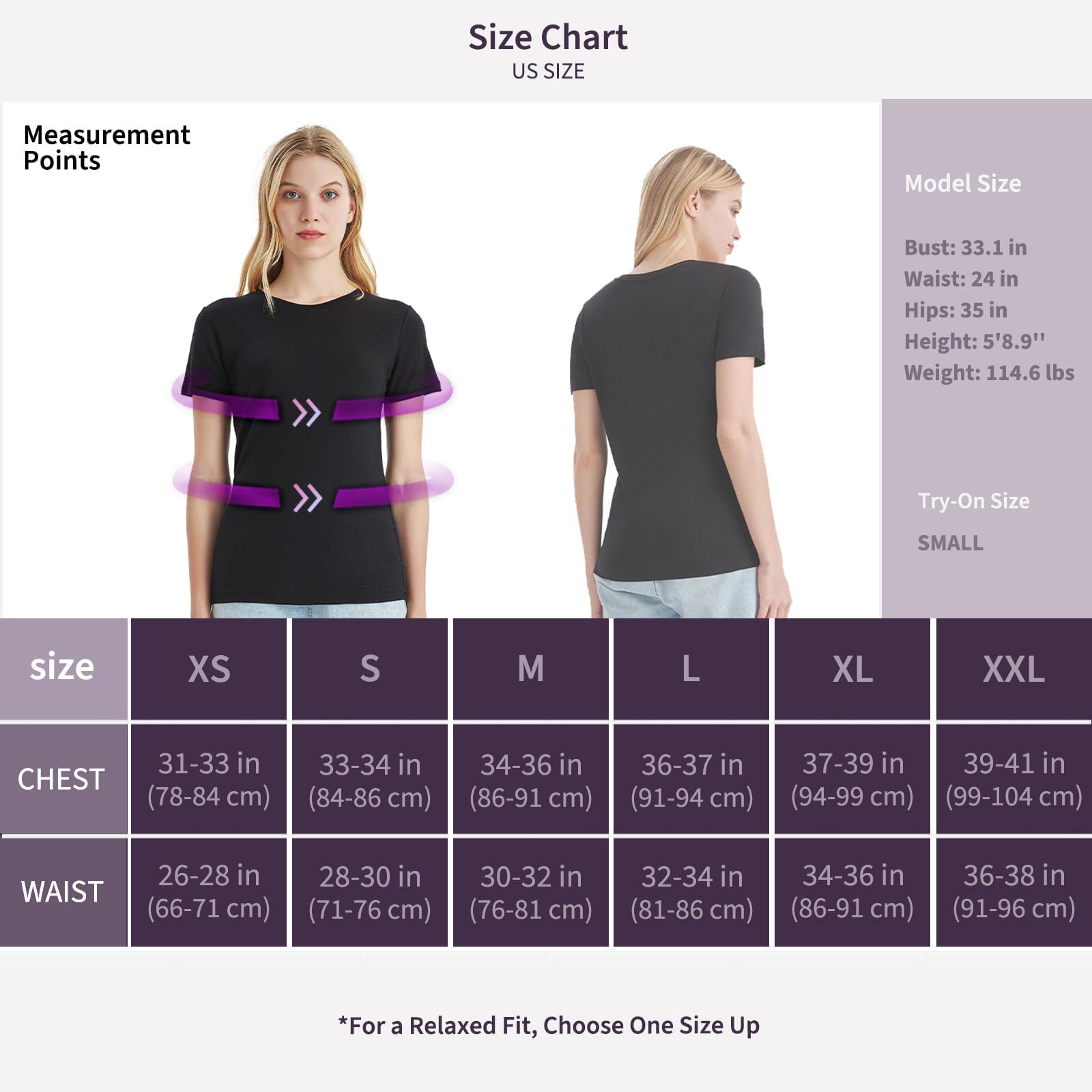 Merino Protect 100% Lana Merino Magliette Donne Collo Rotondo Maniche Corte Resistenza Odore Strato Base Viaggio Escursionismo Base Layer