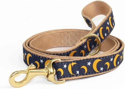 Up Country, Dog Lead Stella and Luna Pattern Leash with D-Ring 5 Foot 5/8" Narrow