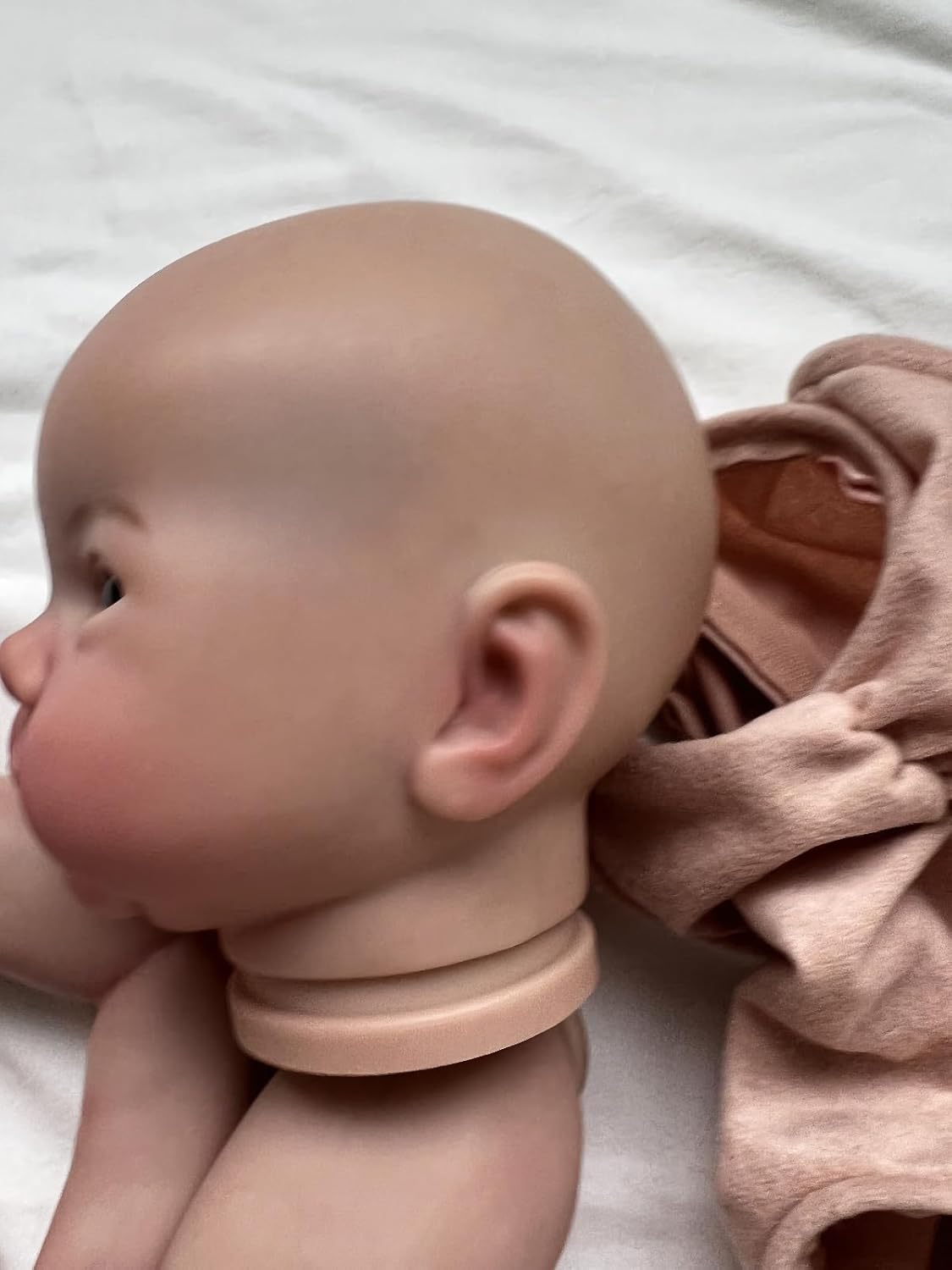 TERABITHIA 19Inches Finished Doll Size Already Painted Kits Lifelike Reborn Baby Doll Parts with Detailed Painting Veins Realistic Newborn Awake Kits with Extra Body