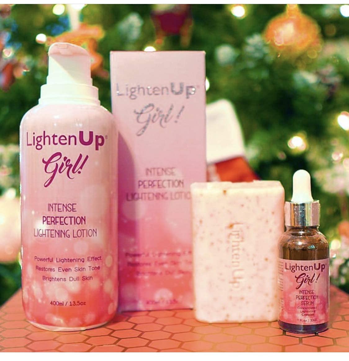 LightenUp Girl! Skin Lightening Lotion 13.5 Fl oz / 400ml Uneven