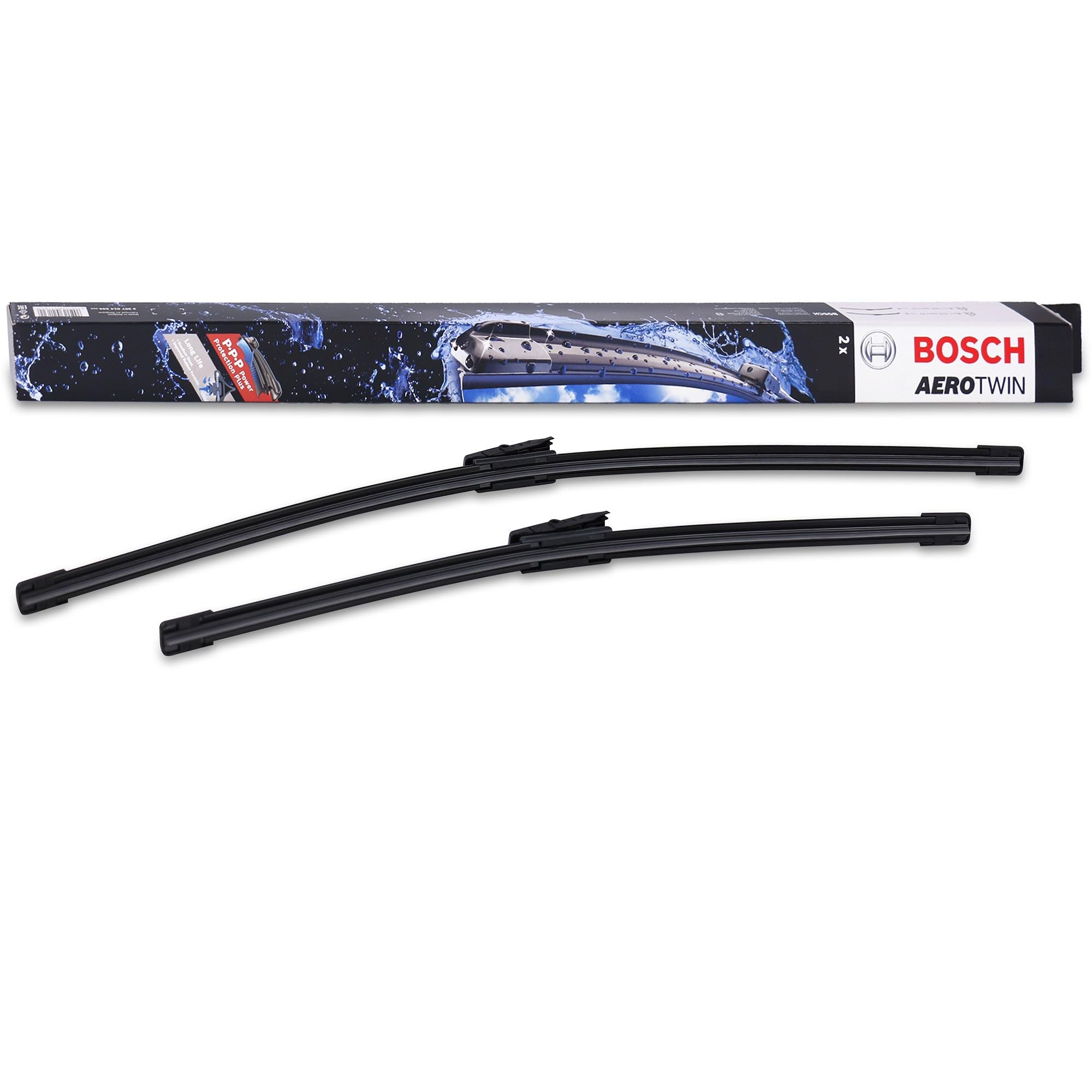Bosch Bosch Wiper Blade Aerotwin AM467S, Length: 650mm/475mm – Set of Front Wiper Blades - Only for Left-Hand Drive (EU)