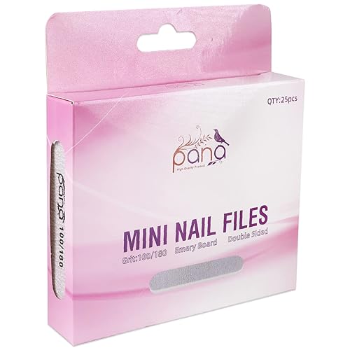 Miniatura 7 de PANA - Lima de uñas de doble cara con esmeril para manicura pedicura uñas naturales y acrílicas 25 unidades color cebra grano 100180