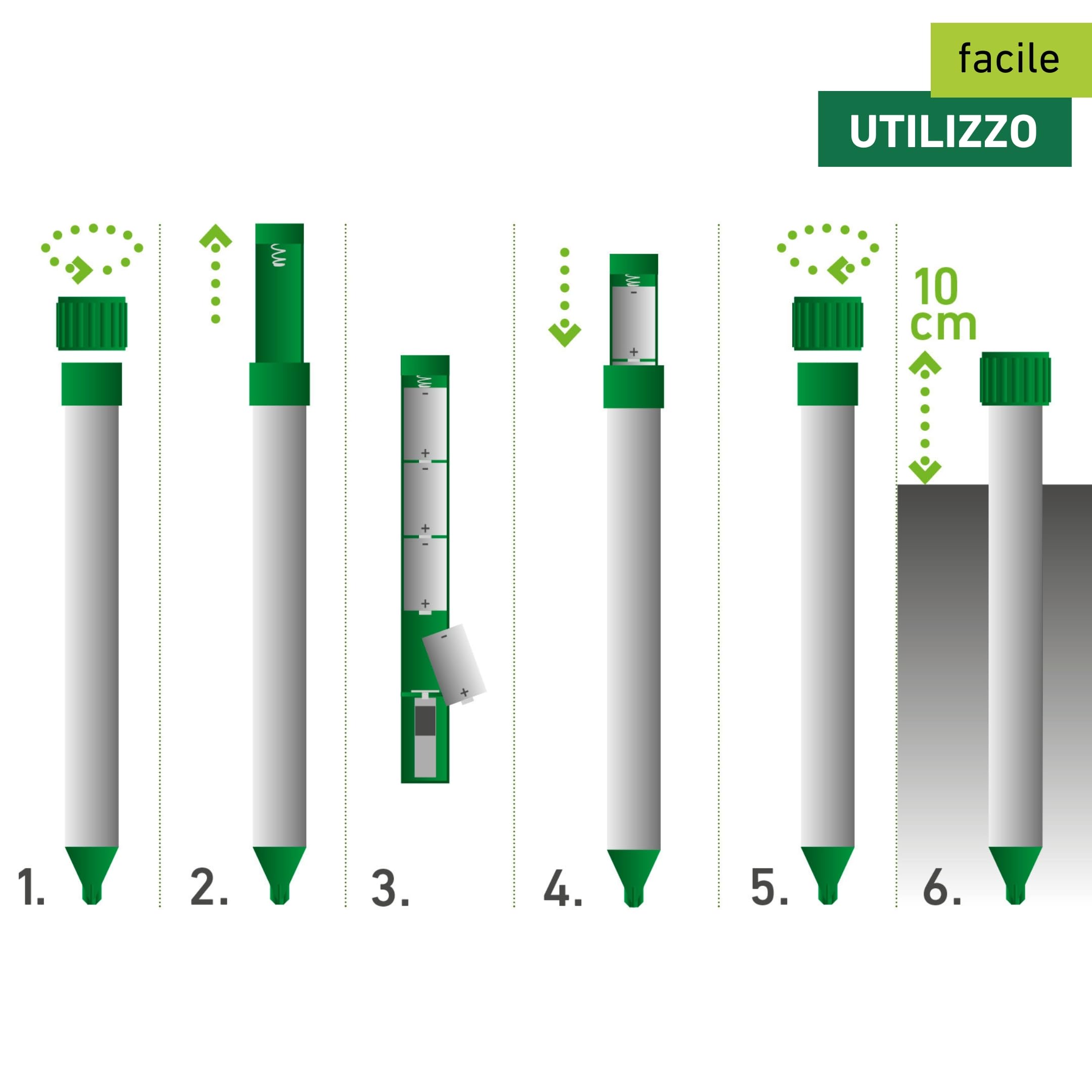 Windhager espulsore di Vole Alluminio, Repellente della Mole, Repellente della Talpa, Difesa della Talpa, Superficie Efficace ca. 800 m², 02130