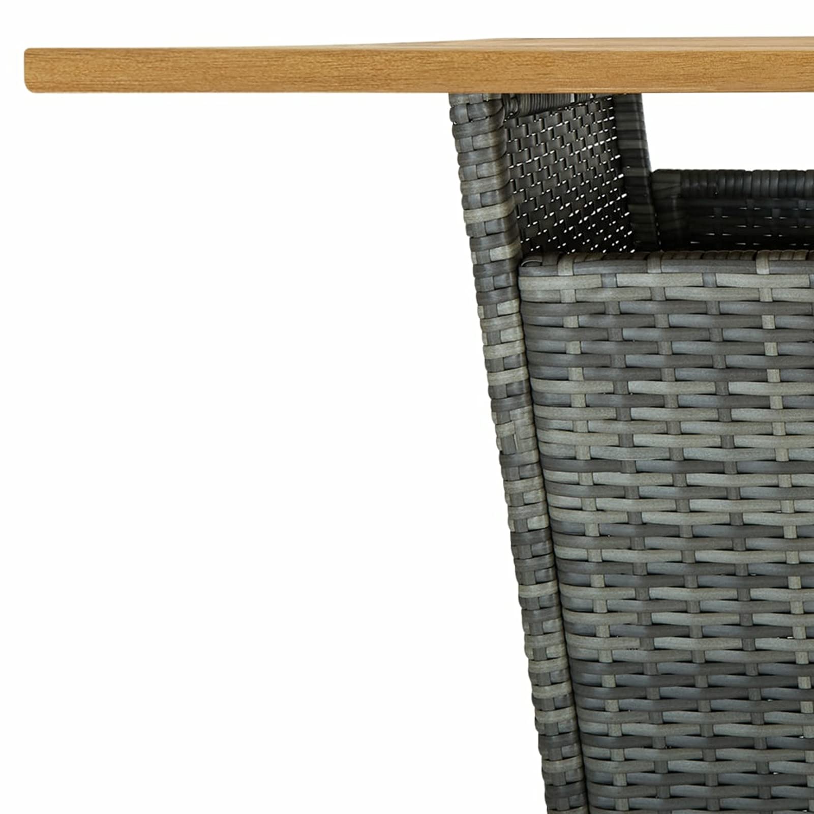 Ensemble de Bar Ensemble de Bar de Jardin Salon de Jardin Exterieur Salon Jardin Ensemble de Bar de Jardin 9 pcs et Coussins Résine tressée Gris CC