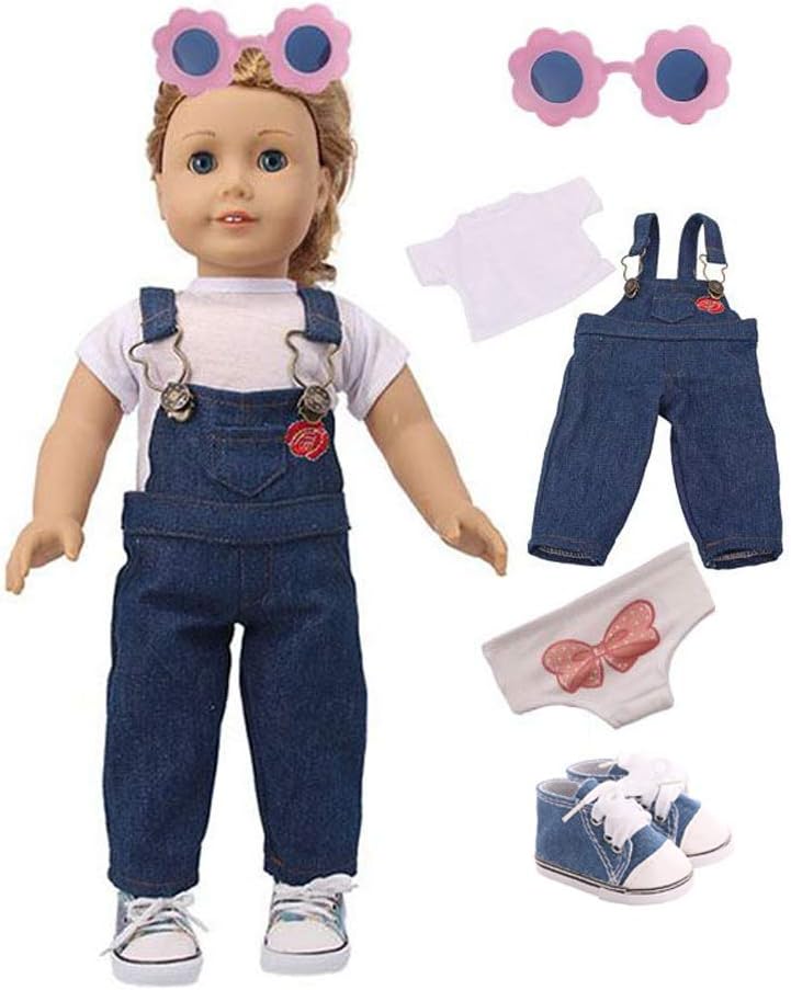 18 Inch Doll Clothes for American Girl Doll Clothes with Shoes and Accessories for Birthday Party Christmas