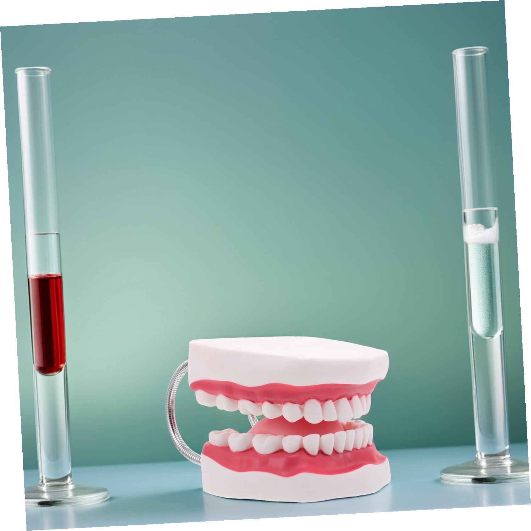 Modello Dentiera Ingrandito Lingua e Gengive per Pratica e Didattica Riproduzione Realistica Bocca Umana Portatile e Resistente per Studio Odontoiatrico e Formazione