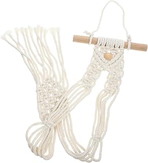 Alipis Montaje Pared Percha De Macramé Para Sombreros Almacenamiento De Sombreros Decoración