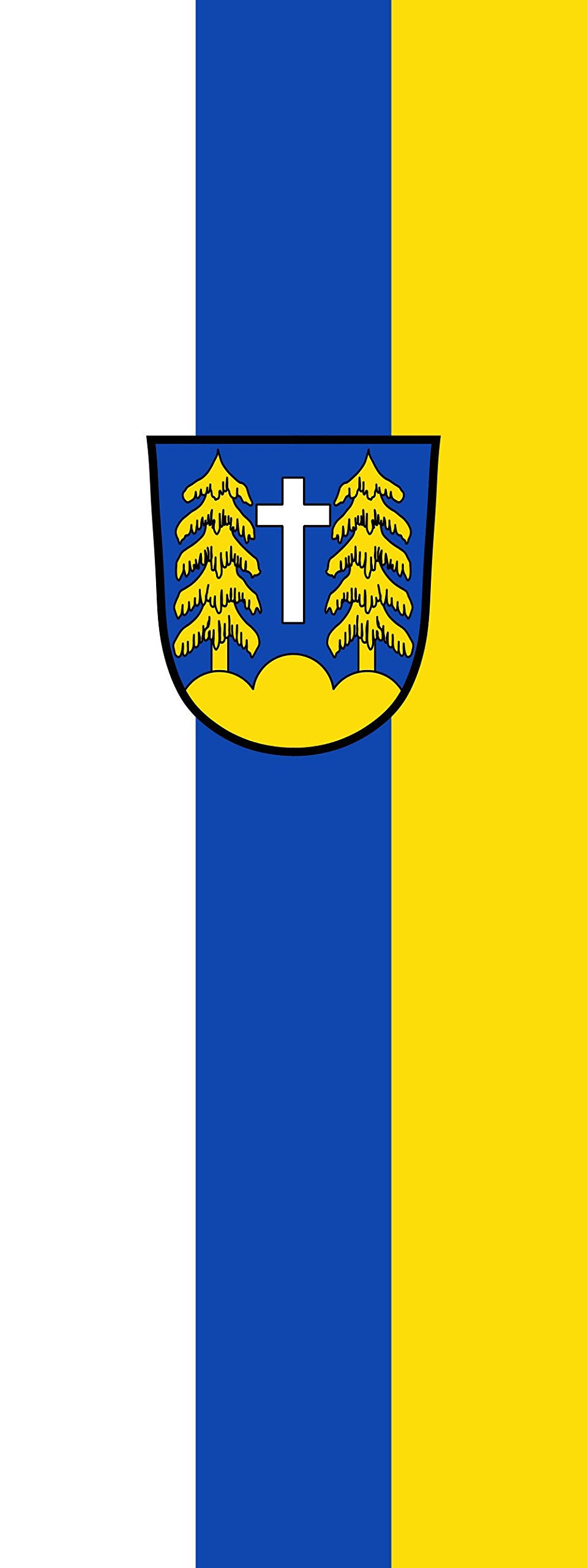 Drapeau Forstinning portrait pour pavoiser vos façades de 6m² au format 400x150cm