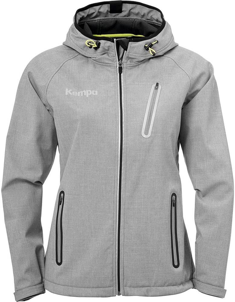 Kempa Women Core 2.0 Softshell Jacket Ladies Jacket - Dark Grey Melange, XL