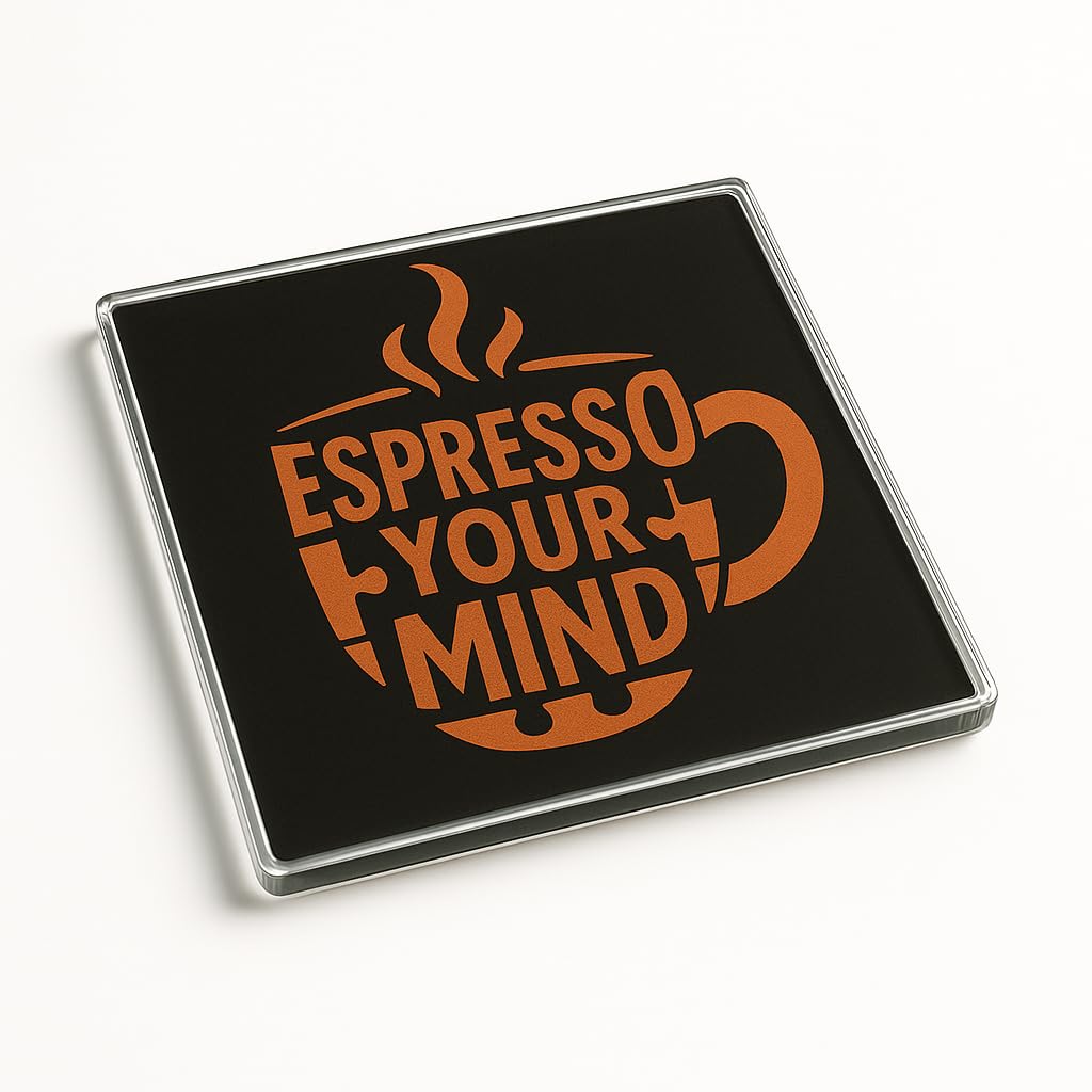 Funny Acrylic Coaster Gift for Puzzle Enthusiasts - Coffee Lover Birthday Present Unique Desk Accessory