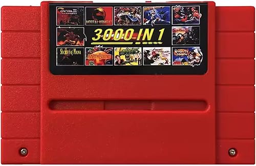 Miniatura 2 de Retro 16-Bit Game Cartridge for SNES & Super Famicom, 3000-in-1 Flash Card with 8GB Pre-Loaded Mini SD Card, Classic Gaming Compatible