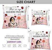 Vista 7 de ENCYCOM Almohada de bolsillo personalizada para lectura de libros, almohadas de lectura personalizadas con nombre, regalo único para niñas, mujeres