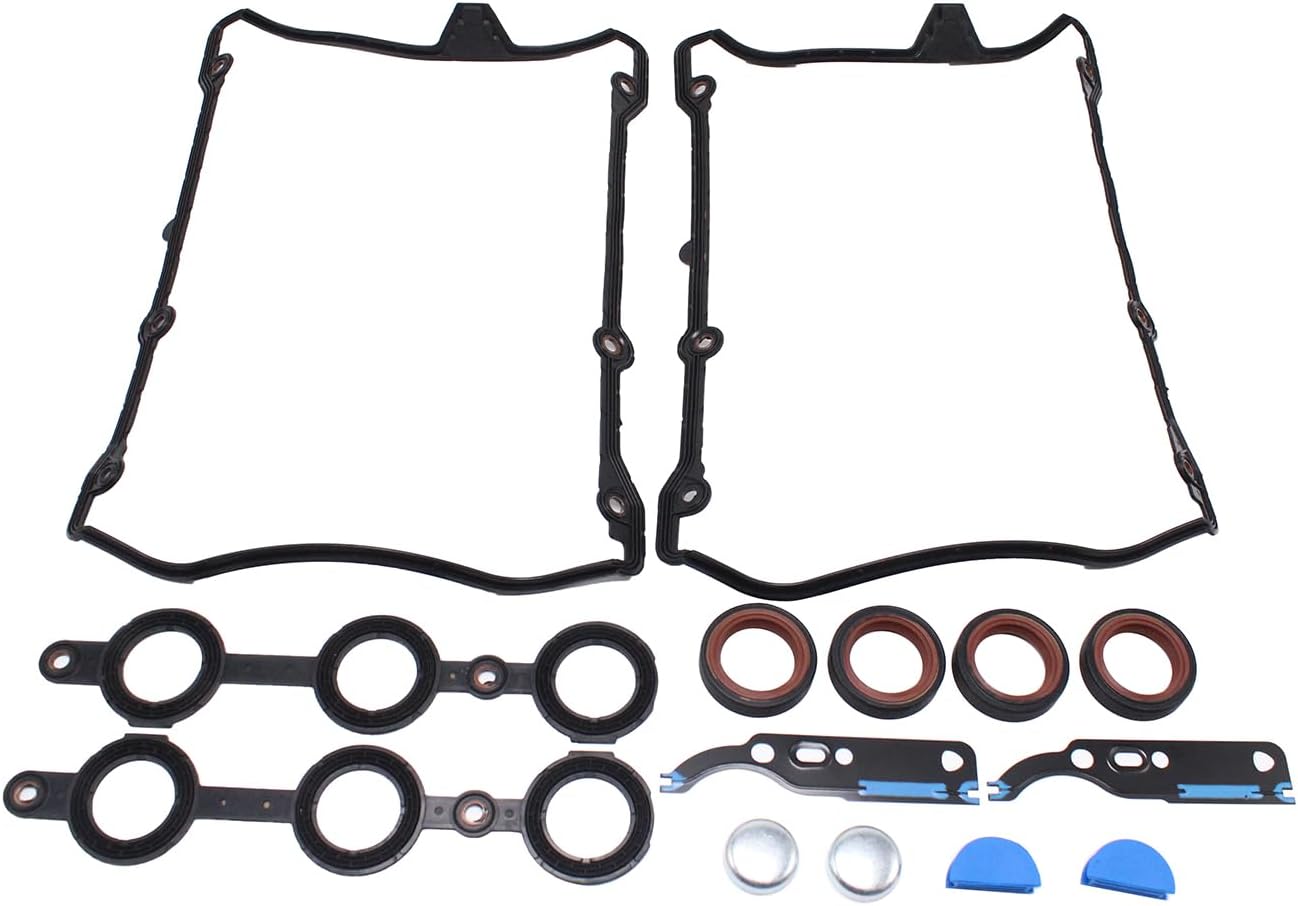 1 Set Engine Valve Cover Gasket VS50702R MA-4216904811 Compatible with 1998-2005 Audi A4 A6 S4 Volkswagen Passat 2.7L 2.8L V6 30v