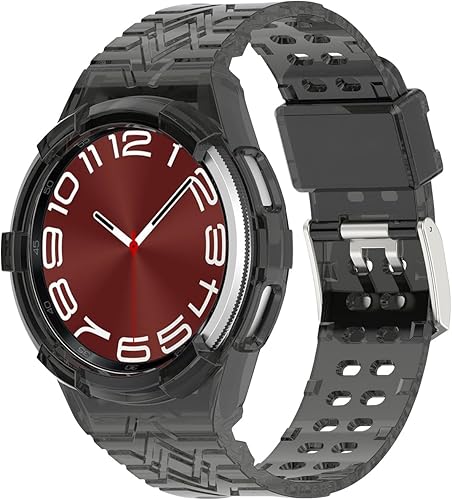 Miniatura 1 de Miimall Correa de repuesto para Samsung Galaxy Watch 6 Classic de 1.693 in, impermeable, antiarañazos, agradable al tacto, pulseras deportivas de