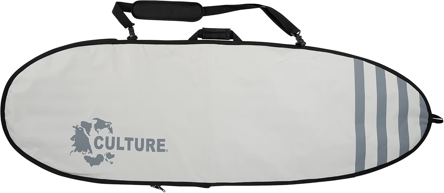 Culture Supply Surfboard Board Bags | Sizes 6'0~10'0 | Durable, fin zippers, storage pockets