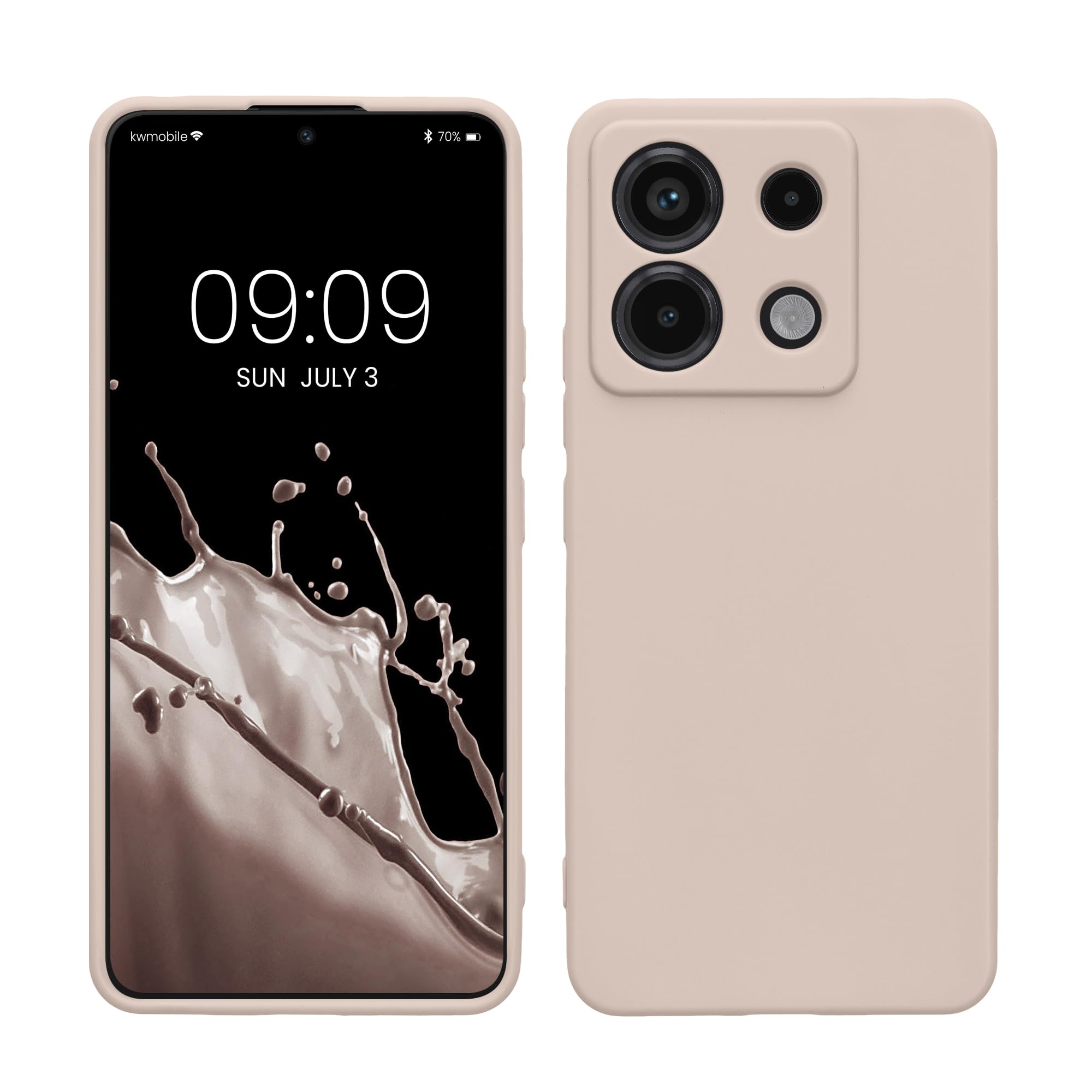 kwmobile Case for Xiaomi Redmi Note 13 Pro 5G / Poco X6 5G Case, Soft Cover, Shockproof TPU Material, Wireless Charging