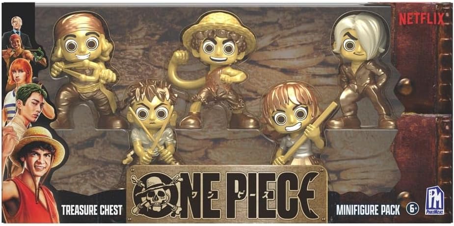 PhatMojo ONE Piece - Treasure Chest Gold Minifigure 5-Pack (2.5" Tall, Series 1)