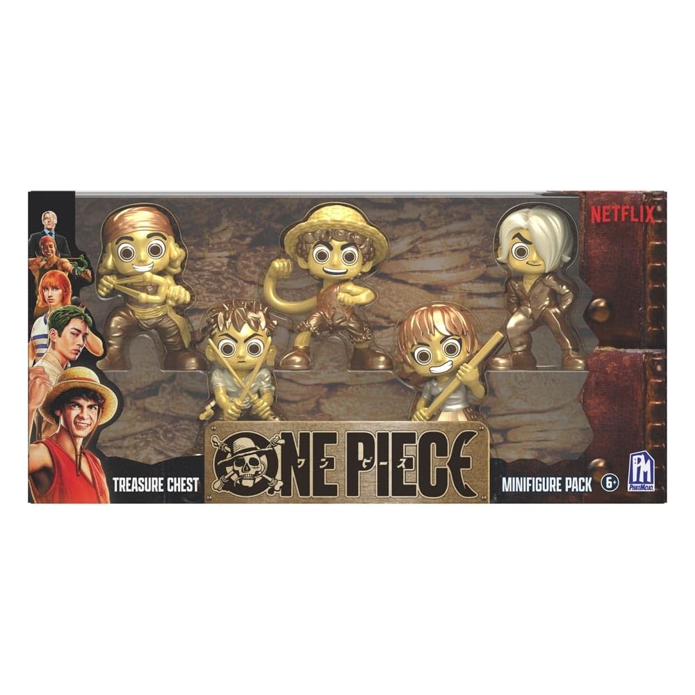 One Piece Collectible Straw Hat Mini Figure 5Pack