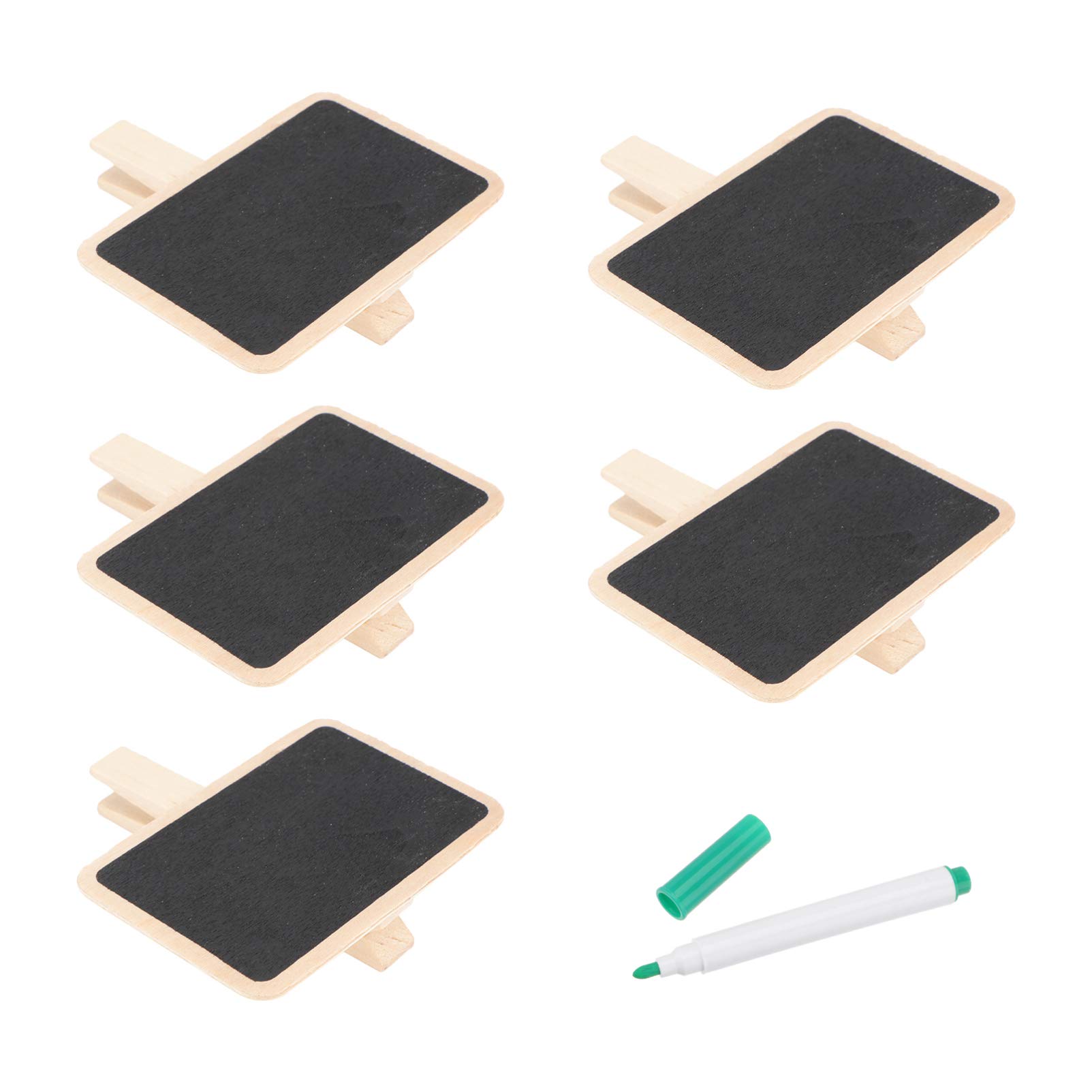 GANAZONO 5Pcs Mini Chalkboard Plant Markers Lightweight Garden Tags for Easily Cleaned and Reusable for Nursery Labeling and Events