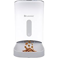 Flamingo DISTRIBUTORE Automatico di Cibo con Timer Digitale ODION Bianco 4,5L