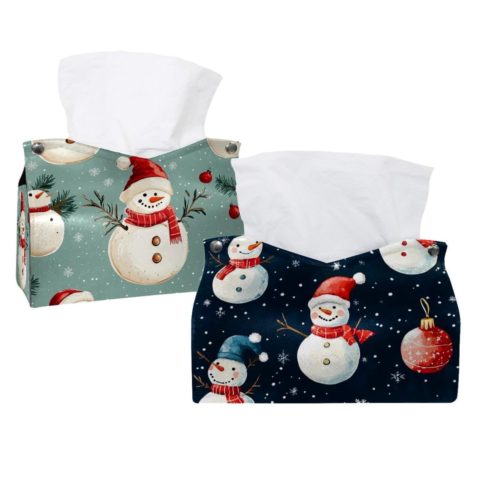 Housse de boîte à mouchoirs anti-poussière Noël motif festif