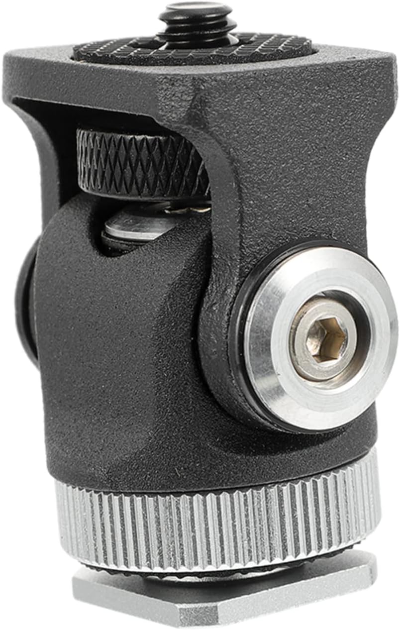 OSALADI Light Camera Monitor Holder Mount Swivel Hot Shoe Adapter for Cameras and Tripods Compact Design for Photography