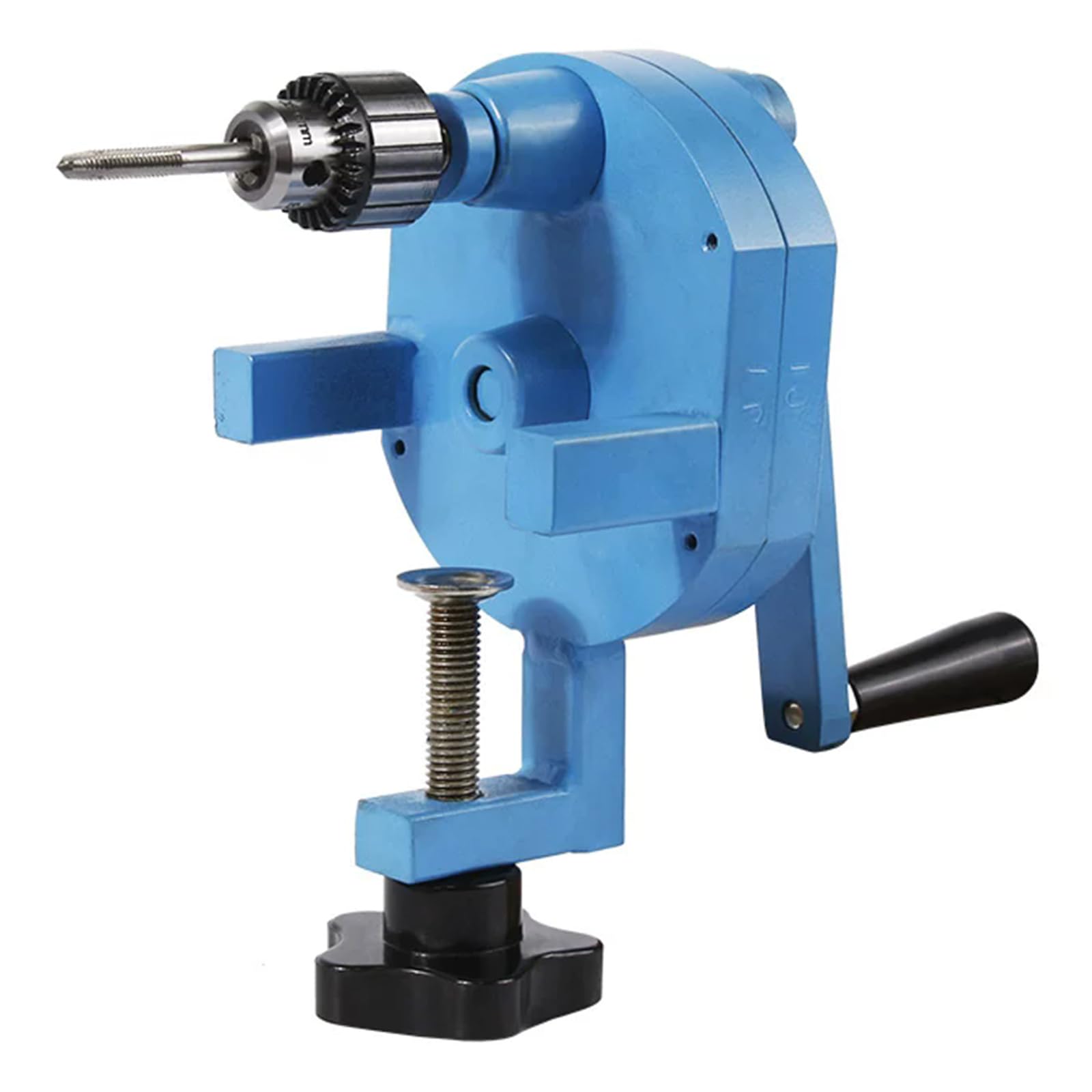 Vituord Hand Crank Tapping Machine, Manual Drilling Threading/deburring Machine, With 0.6-6mm Chuck, Speed Ratio 1:4, For Metal, Wood, Plastic, Diy Jewelry Making