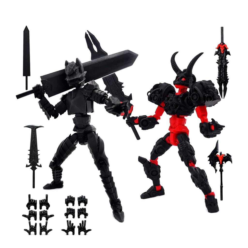 DiiWmme T13 Action Figure,3D Printed Multi-Jointed Dummy 13 Robot Toy