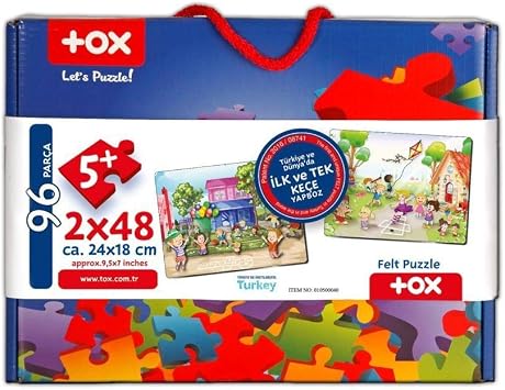 Tox Playground 5+ Felt Puzzle - 5 Year Old Puzzle