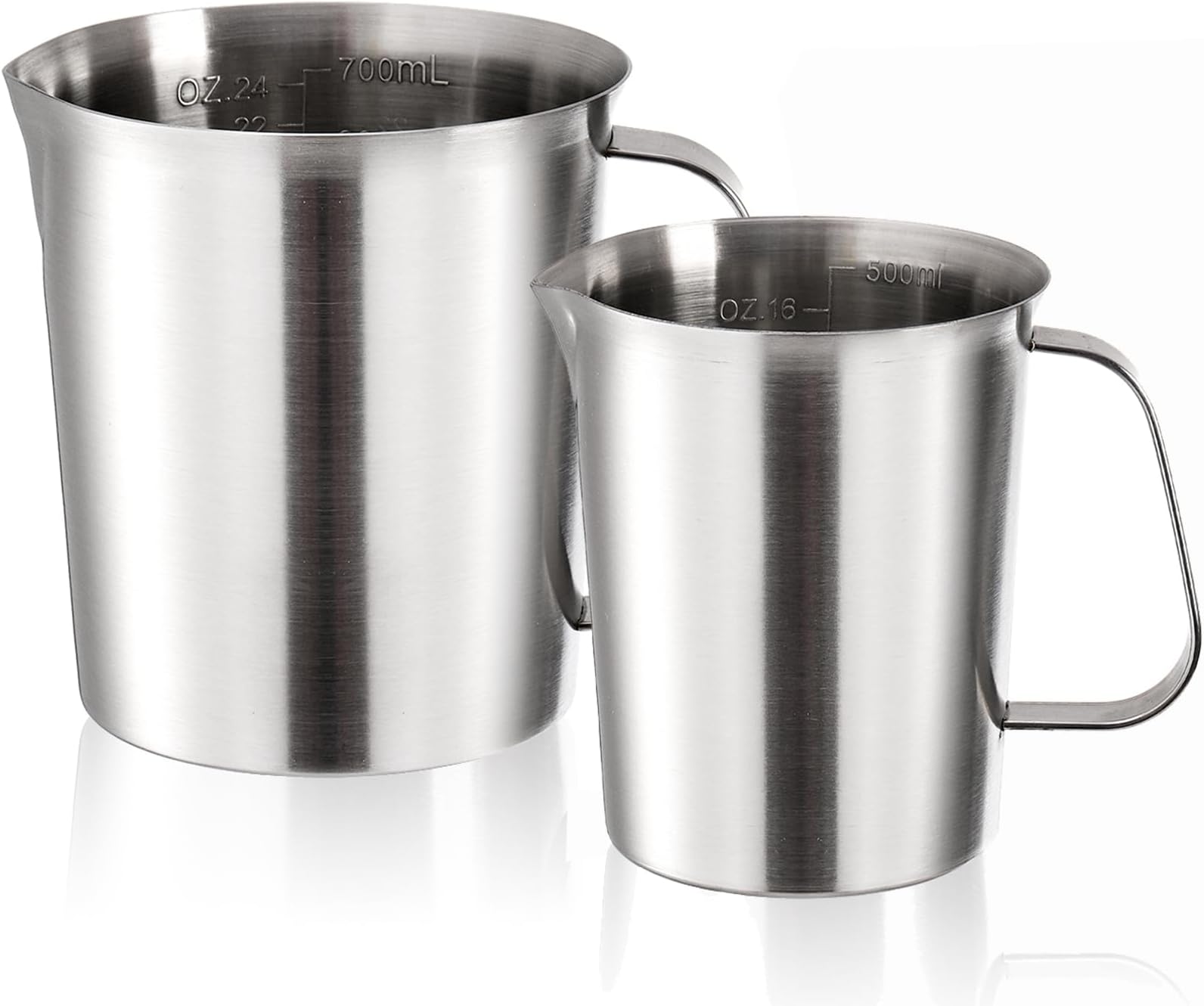 Amazon.com: Juvale 32 oz Stainless Steel Measuring Cup with Handle, 4 ...