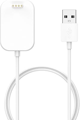 FitTurn Charger Compatible with Verizon Gizmowatch,Gizmowatch Disney Edition Watch Power Cable Replacement USB Charge Charging Cable Wire Cord Dock Clip Data Sync (White)