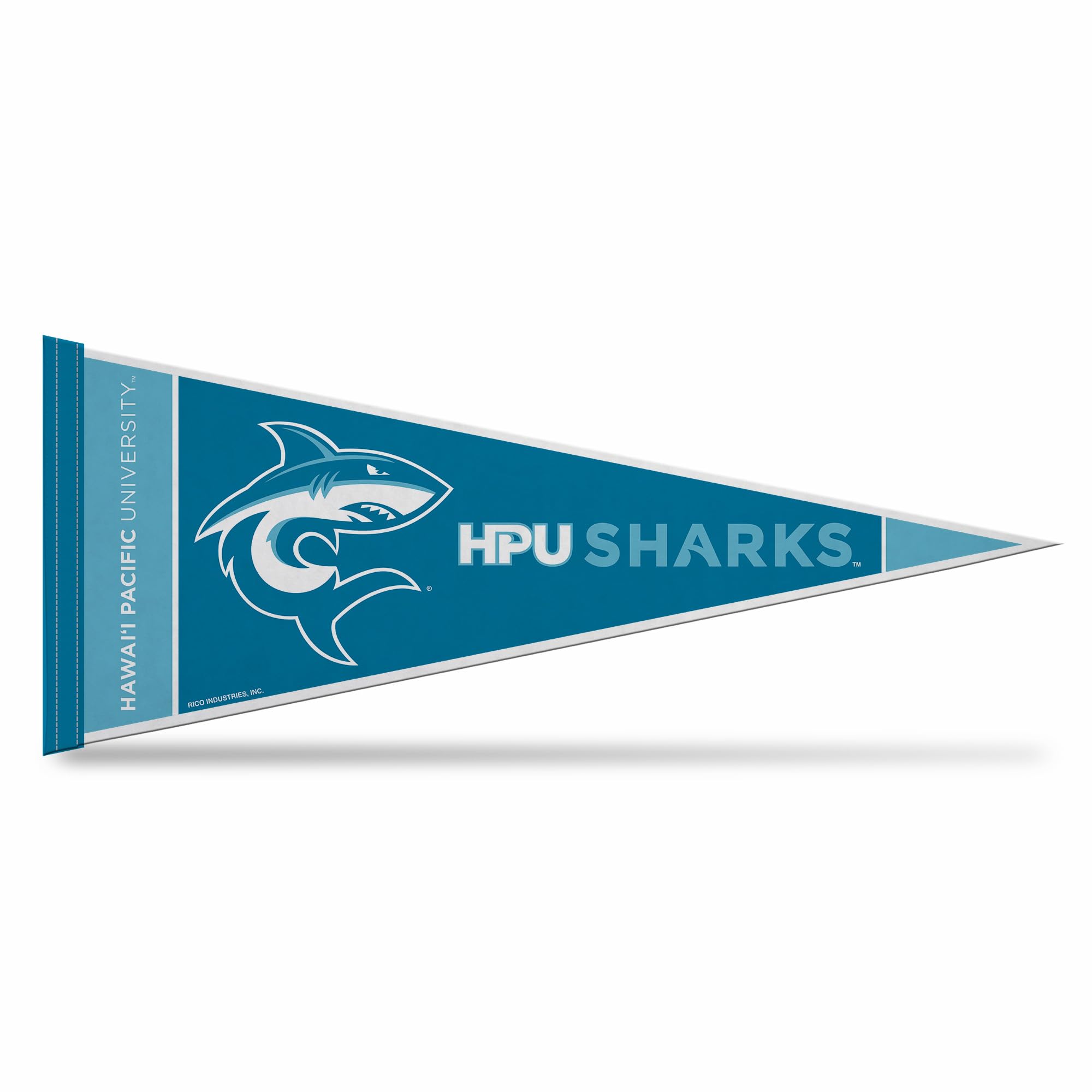 Décoration murale NCAA Hawaii Pacific Sharks en feutre de 30x76 cm pour chambre