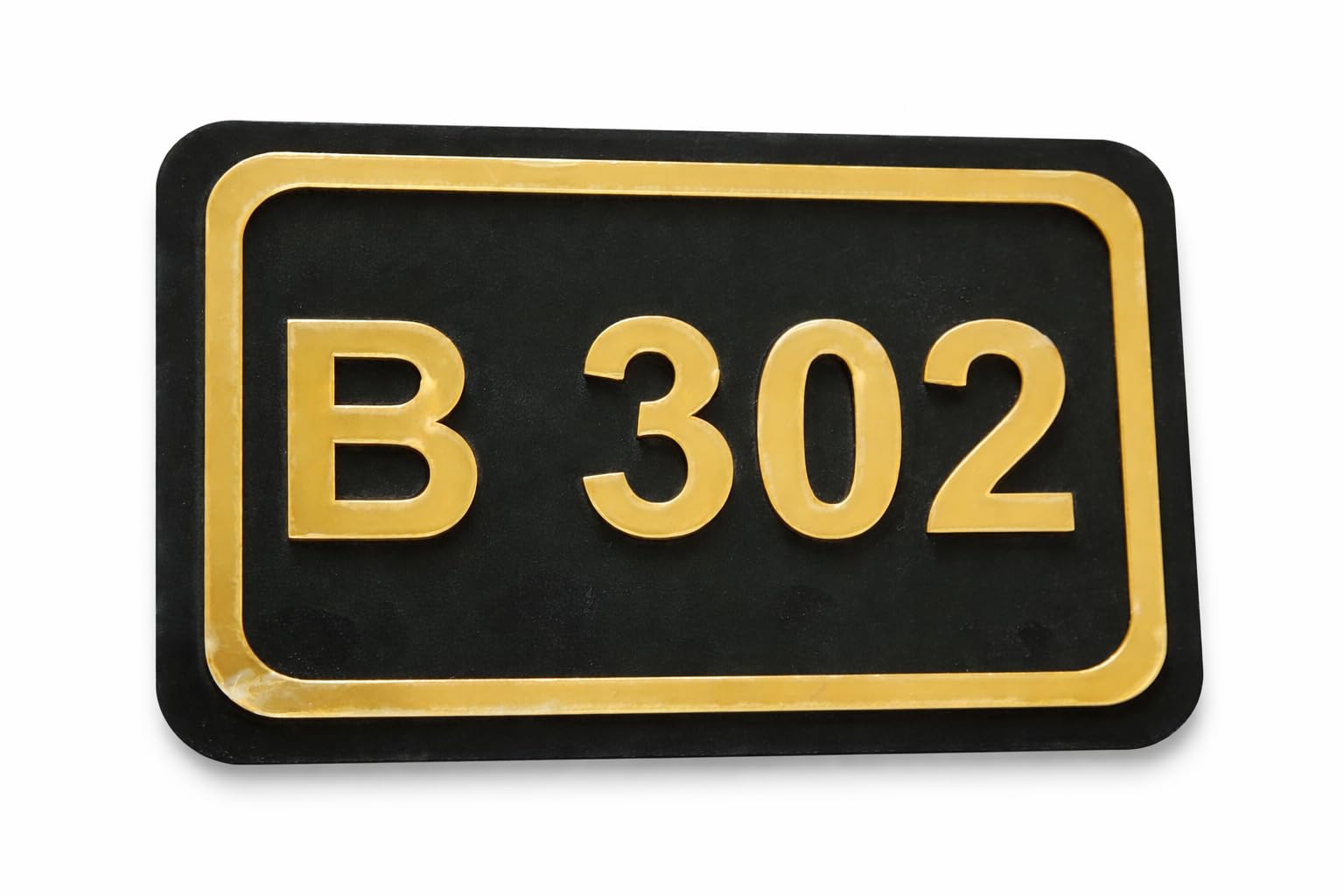 Modern Acrylic Door Number Plate for Home | Wooden Base with Gold Mirror Acrylic | Customized House Number Sign for Flats, Offices & Apartments | Brown & Gold Premium Name Plate (Brown & Gold) — Amazon image 8