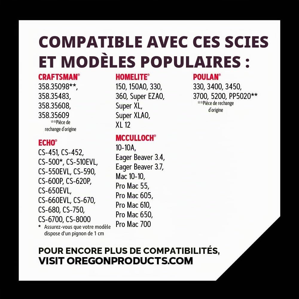 Oregon D70T AdvanceCut Lot de 2 chaînes de tronçonneuse Noir