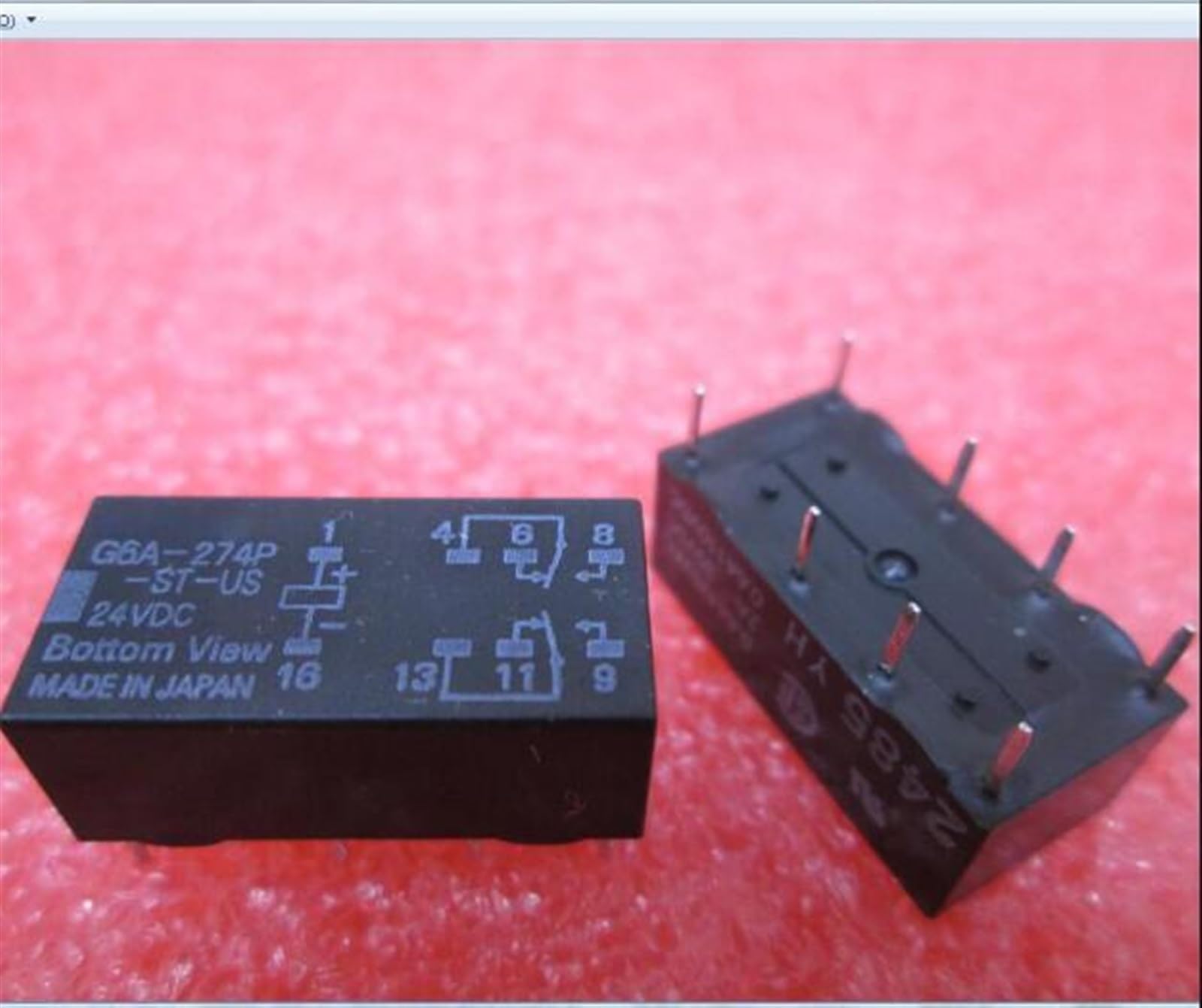 Relais G6A-274P-ST-US 24V à commutation stable pour circuits électroniques