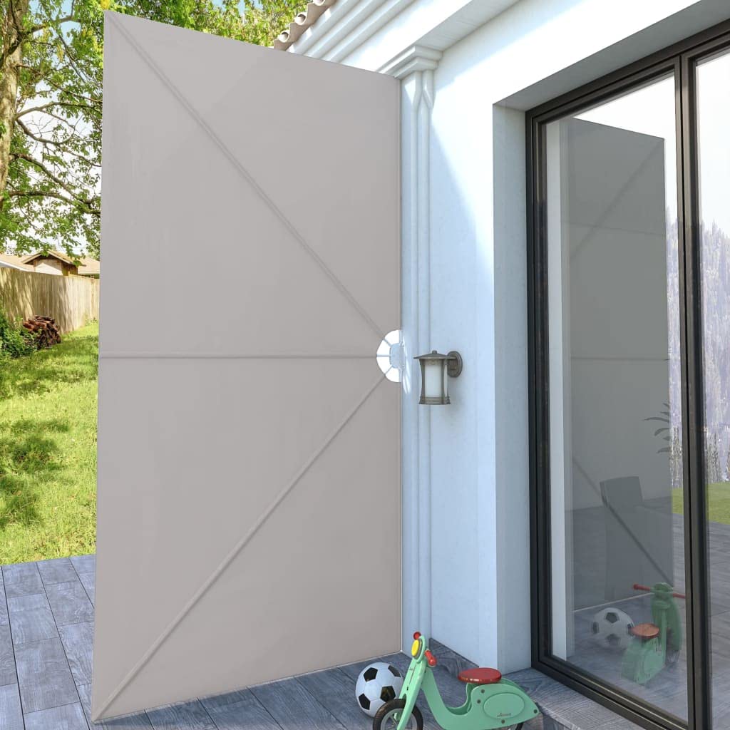 Auvent latéral Pliable de Terrasse Crème 400x200 cm Jardin