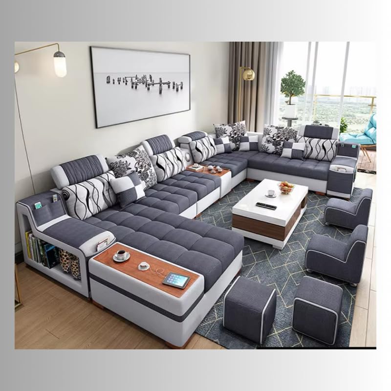 Homax. Livia 12-Seater Modular U-Shape Sectional Sofa Set