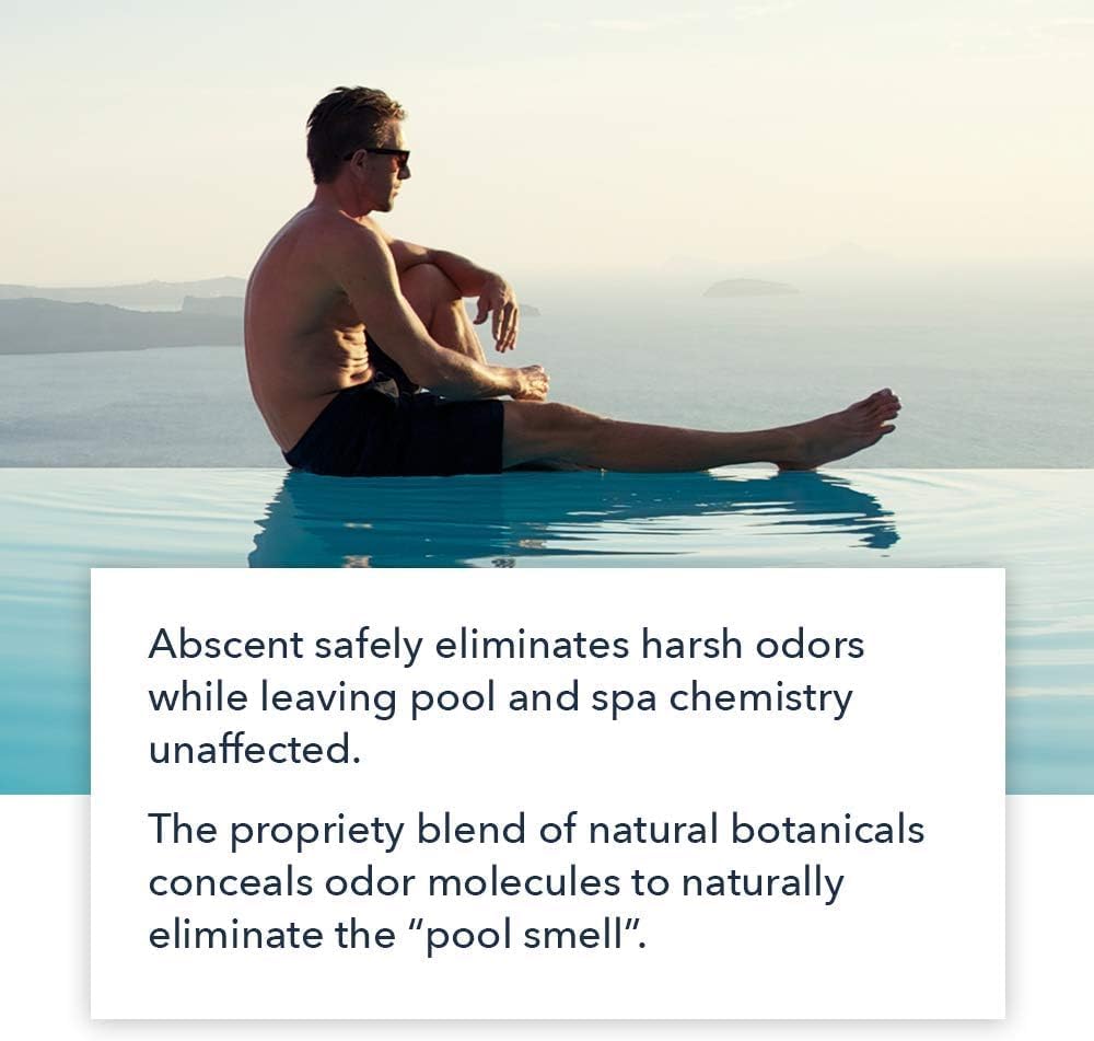 Freetime Fun Abscent Pool and Hot Tub Aromatherapy Fragrance, Pool Refresh. Spa Scents Neutralize The Chemical Odor in Indoor Outdoor Pools and Hot Tub Spas, Vanilla Scent (Vanilla Scent, 4, Bottles)