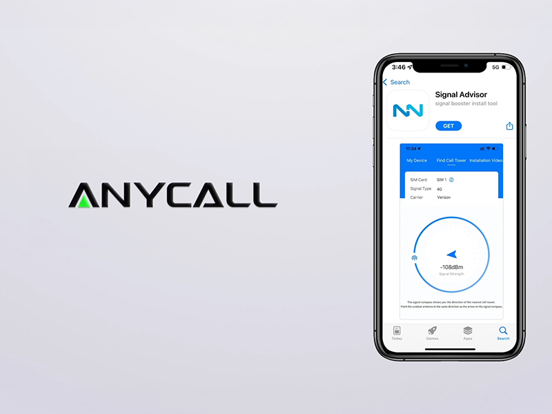 Amplificatore Segnale ANYCALL Per Auto – 4G LTE, 3G, GSM Bande 1,3,7,8,20 – Per TIM, Vodafone, WindTre, Iliad - 3