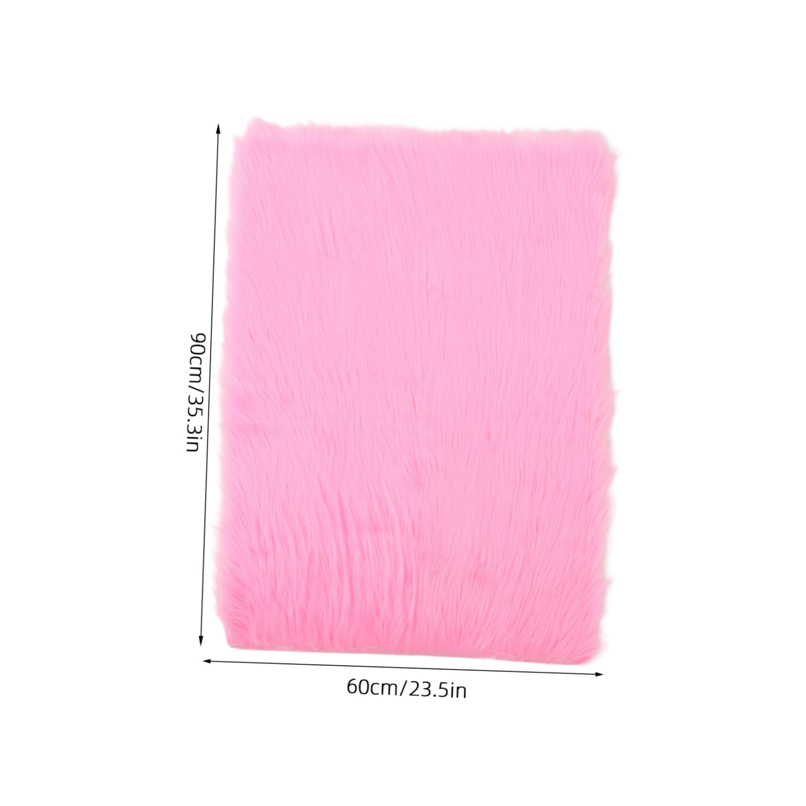 Cabilock Plush Furry Rug Feet Rectangular Area Mat for Bedroom Nursery Soft Faux Fur Floor Carpet Easy to Clean Stylish Decorative Floor Chair Mat