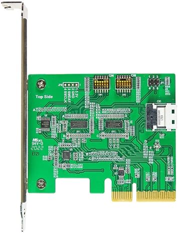 كابلات Micro SATA | PCIe x4 Gen4 مع ReDriver إلى بطاقة SlimSAS 4i SFF-8654 الإضافية