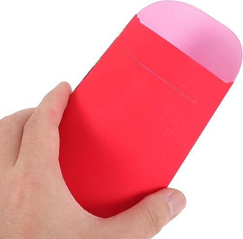 Miniatura 5 de Sobre rojo chino 2024 Año Nuevo, 6 unidades, papel de aluminio de oro chino, personaje del año del dragón, sobre de la fortuna Fengshui, Hong Bao,