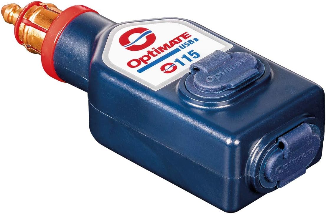 OptiMate O115 Dual USB Charger 3300mA - DIN Plug