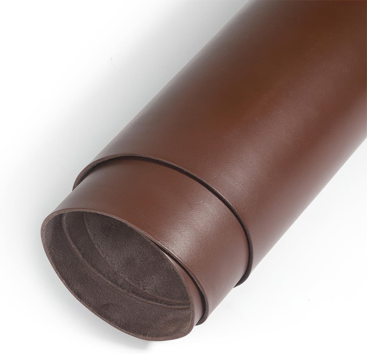 WUTA Full Grain Natural Vegetable Tanned Cowhide DIY Pre-Cut Vachetta Leather Genuine Leather Craft Material Handmade Bag Wallet (Coffee, Irregular 1SQ FT)
