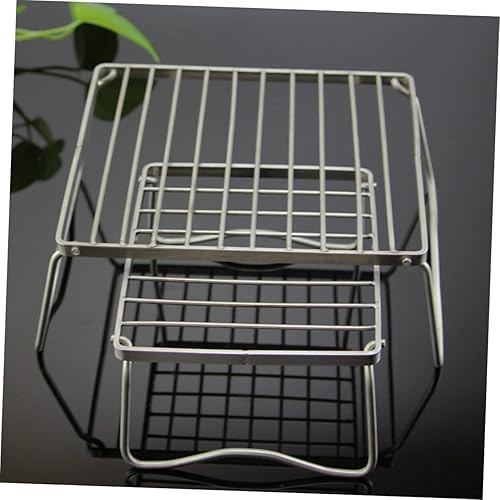 Miniatura 4 de Kisangel Parrilla de camping portátil, herramientas para parrilla al aire libre, parrilla de carbón portátil sobre campo de fuego, parrilla plegable