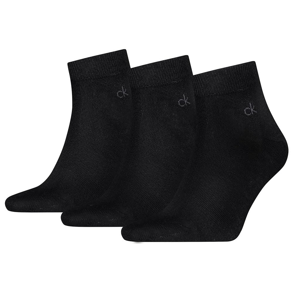 Calvin Klein 8719965009202 CK MEN QUARTER 3P, black, 39-42