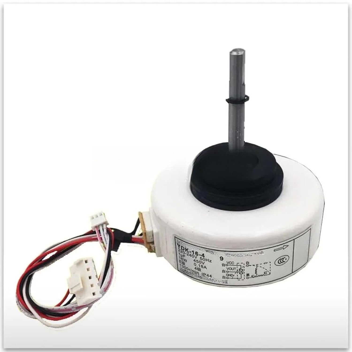 Replacement Air Conditioner Fan Motor for Chigo YDK-16-4 YDK-16-4G 220V 16W 4P AC Motor with Speed Feedback (Long axis)